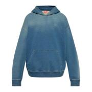 Sweatshirt S-Boxt-Hood-R6 Diesel , Blue , Heren