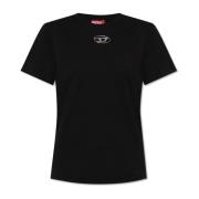 T-shirt T-Regs-Od-Q1 Diesel , Black , Dames