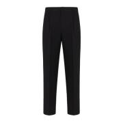 Zwarte Chino Broek Seersucker Emporio Armani , Black , Heren