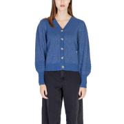 Blauwe Gebreide Kleding Herfst/Winter Collectie Vila , Blue , Dames