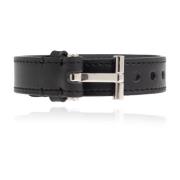 Leren armband Tom Ford , Black , Heren