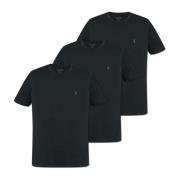 Driepack T-shirts Beugel AllSaints , Black , Heren