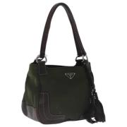 Pre-owned Nylon prada-bags Prada Vintage , Brown , Dames