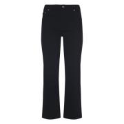 Cropped Kick Flare Broek Tory Burch , Black , Dames