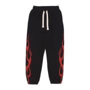 Flames Print Trainingsbroek Vision OF Super , Black , Heren