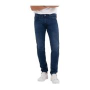 Slim Fit Katoenmix Jeans Replay , Blue , Heren