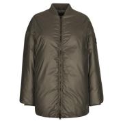 Bomber IN Gewaxt Nylon add , Green , Dames