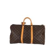 Pre-owned Canvas handbags Louis Vuitton Vintage , Brown , Dames