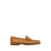 Stijlvolle Camel Suede Loafers Tod's , Brown , Dames