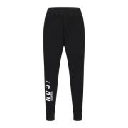 Zwarte Icon Ski Broek Dsquared2 , Black , Heren