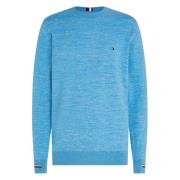 Round-neck Knitwear Tommy Hilfiger , Blue , Heren