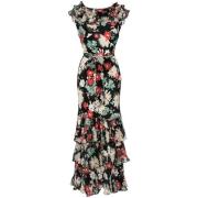 Bloemenprint Zijden Jurk Rixo , Multicolor , Dames