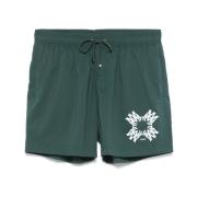 Bosgroene Strandkleding Trekkoordshorts Amiri , Green , Heren