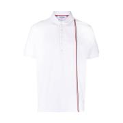 RWB Gestreept Poloshirt Thom Browne , White , Heren