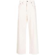 D'Arcy Paint-Splatter Losse Jeans R13 , Beige , Heren