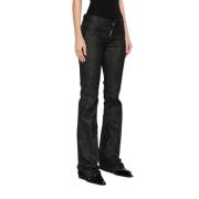 Zwarte Klassieke Vijf-Pocket Jeans Dsquared2 , Black , Dames