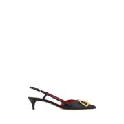 VLogo Slingback Pumps Valentino Garavani , Black , Dames