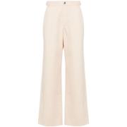 Beige Katoen-Linnen Broek Jacquemus , Beige , Heren