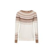 Ronde Hals Sweater Sand Esprit , Multicolor , Dames