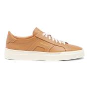 Leren sneaker voor heren Santoni , Brown , Heren