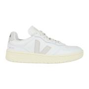 Witte Leren Geperforeerde Sneakers Veja , White , Dames