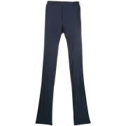 Blauwe Wol Maatwerk Pantalon Canali , Blue , Heren