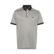 Groen Gestreept Poloshirt Emporio Armani , Gray , Heren