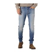 Moderne Skinny Jeans voor Mannen Diesel , Blue , Heren