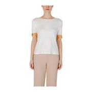 Beige Viscose Blend T-Shirt Dames Collectie Alviero Martini 1a Classe ...