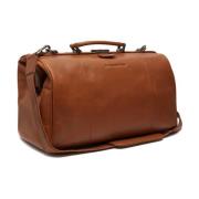 Texel Weekender Leren Reistas The Chesterfield Brand , Brown , Unisex