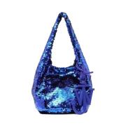 Elektrisch Blauwe Pailletten Handtas met Ankerlogo JW Anderson , Blue ...