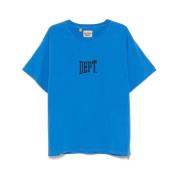 Blauw Gym Logo Print T-shirt Gallery Dept. , Blue , Heren