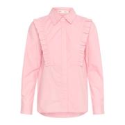 Ruche Overhemdblouse Lichtroze InWear , Pink , Dames