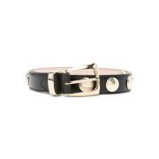 Studded Leren Riem Khaite , Black , Dames