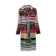 Gestreepte capuchon badjas Missoni Home , Multicolor , Dames