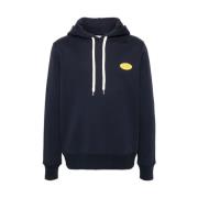 Navy Blue Lemon Yellow Hoodie Autry , Blue , Heren