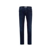 Straight Leg Jeans, Style Chuck Brax , Blue , Heren