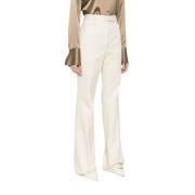 Beige Katoenen Flared Broek Tom Ford , Beige , Dames