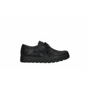 Stijlvolle Veterschoenen voor Jou Wolky , Black , Dames