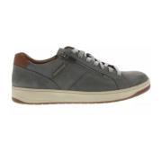 Heren Veterschoenen van Fijn Leer Mephisto , Gray , Heren