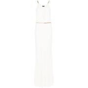 Witte Mouwloze Jurk met Uitsparingen Tom Ford , White , Dames