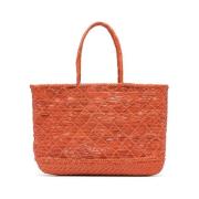 Lava Oranje Leren Geweven Tas Dragon Diffusion , Orange , Dames