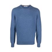 Round-neck Knitwear La Fileria , Blue , Heren