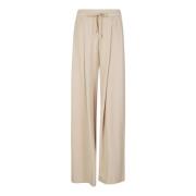 Zand Jersey Elastische Taille Broek Max Mara Weekend , Beige , Dames