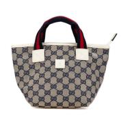 Pre-owned Canvas handbags Gucci Vintage , Gray , Dames