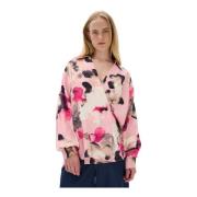 Roze Bloemenwolk Blouse InWear , Pink , Dames