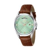 Vintage Quartz Horloge - Groene Wijzerplaat Invicta Watches , Gray , U...