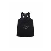 Zwarte katoenen tanktopcollectie Blauer , Black , Dames