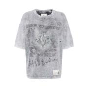 Grafische Print Katoenen T-shirt Grijs Multicolor Mihara Yasuhiro , Gr...