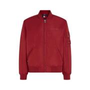 RWB Varsity Bomberjacks Bordeaux Tommy Hilfiger , Red , Heren